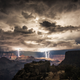 Illustration for article titled When a lightning storm rains down upon the Grand Canyon
